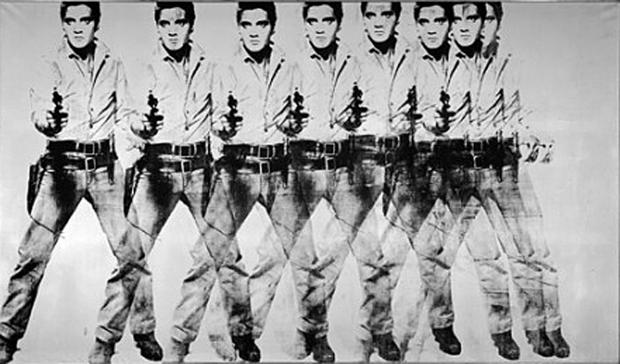 8 Elvis, de Andy Warhol com Flash