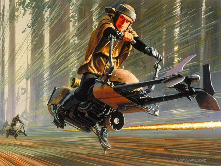 E criaram a Speeder bikes de Star Wars