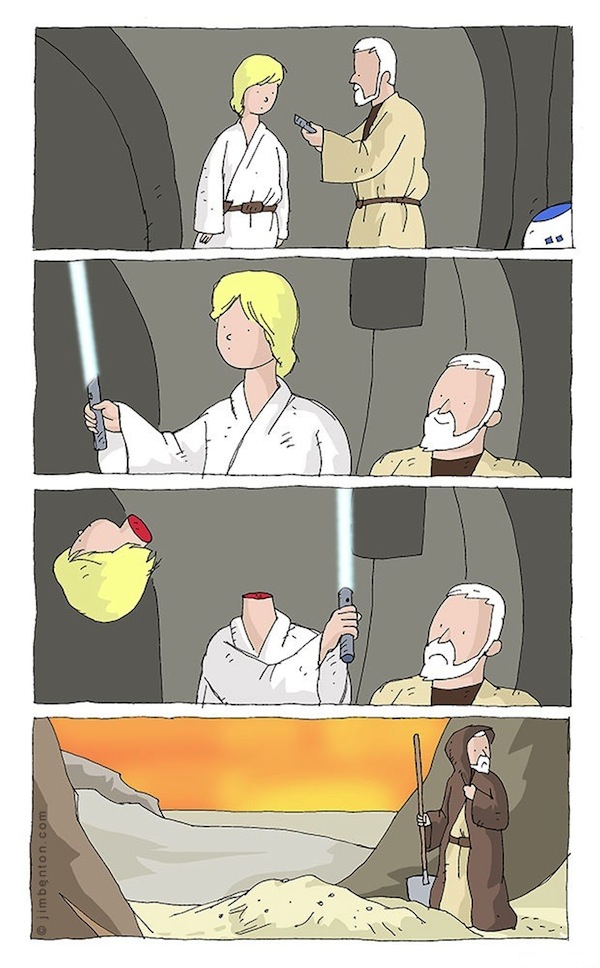 Luke Skywalker sempre foi um grande espadachim