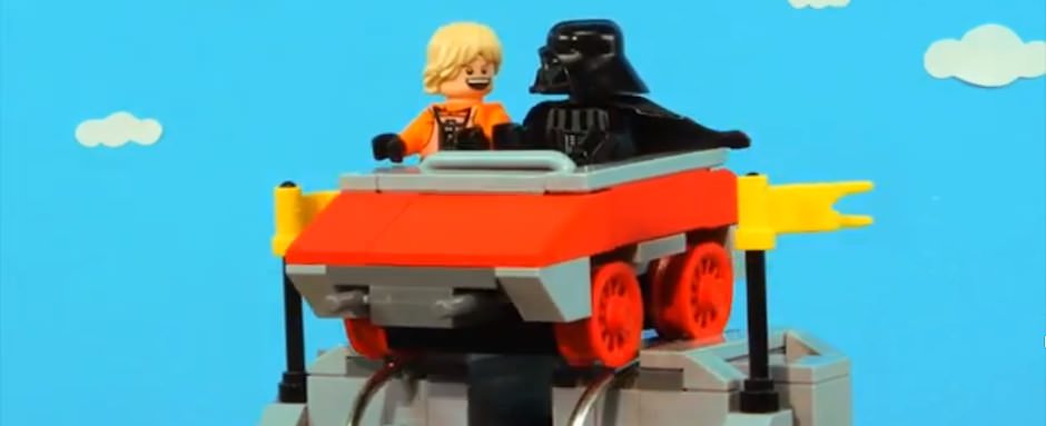 Darth Vader e Luke comemorando o Dia dos Pais