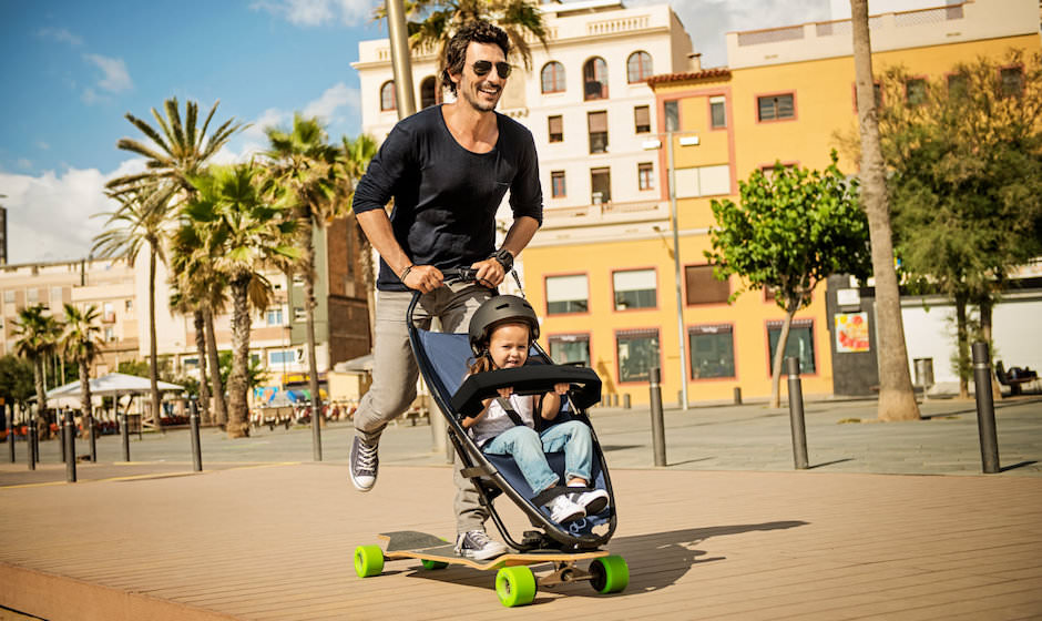 Skate com Carrinho Infantil - Olha que ótima ideia a