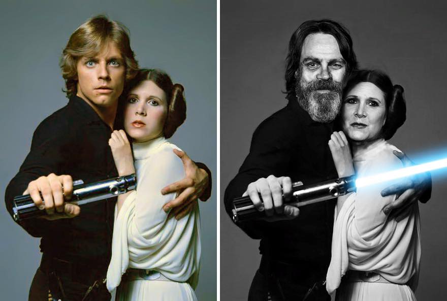 Os atores de Star Wars e o tempo 08