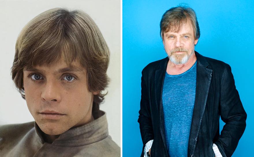 Os atores de Star Wars e o tempo 12