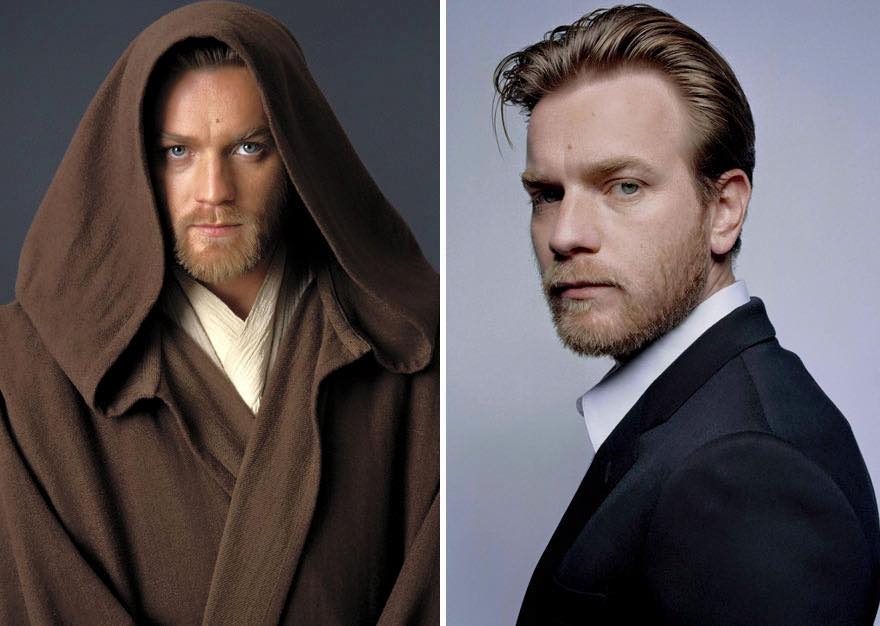 Os atores de Star Wars e o tempo 16