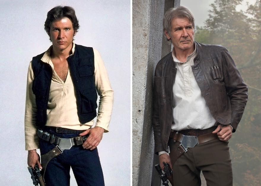 Os atores de Star Wars e o tempo 18