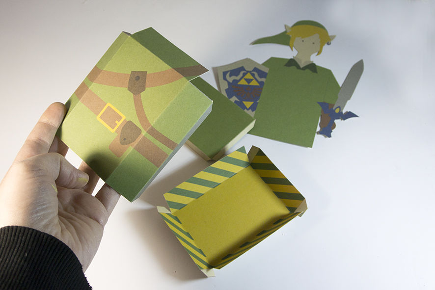 Cartão 3D Zelda - DIY 04