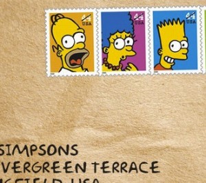 selos postal simpson
