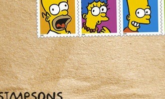 selos postal simpson