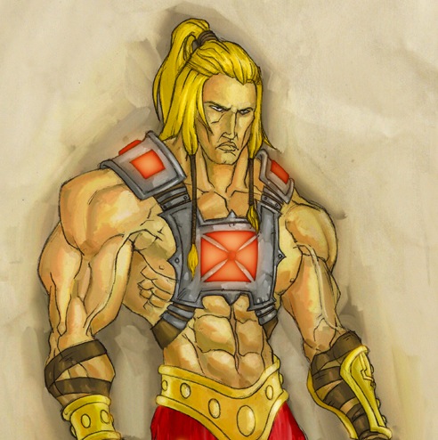 desenhos nerds he-man ilustração