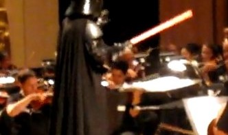 Darth Vader no Teatro Municipal do rio de janeiro