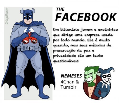 E se o Google, Facebook e Google+ fossem Super-Heróis