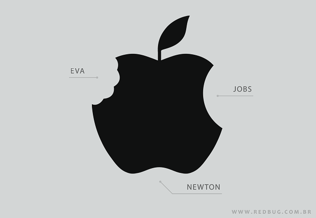 Eva, Apple e Newton redbug