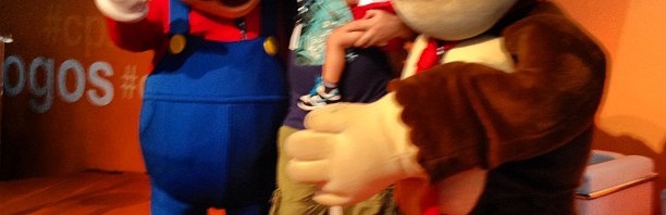 Adeus Mario Bros para o Padawan. Traumatizei o moleque