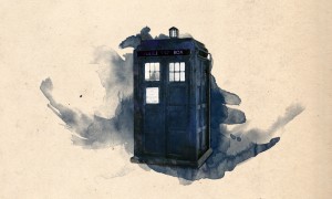 Dr. Who em aquarela