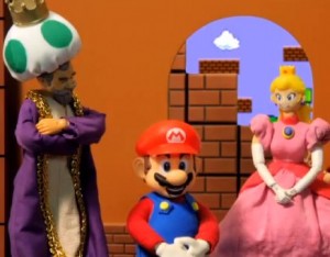 Mario encontra os pais da Princesa Peach