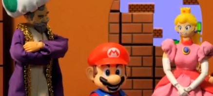 Mario encontra os pais da Princesa Peach
