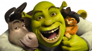 Shrek gato de botas e o burro