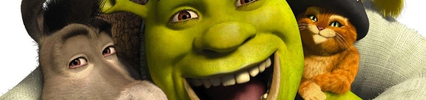 Shrek gato de botas e o burro