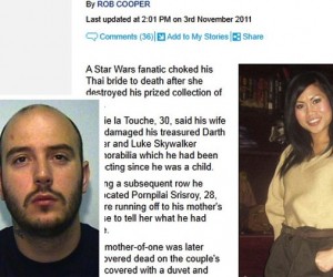 Homem mata esposa pois ela jogou fora sua coleção Star Wars
