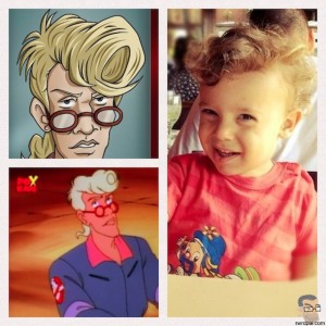 Padawan com o cabelo do Egon Spengler ghostbuster
