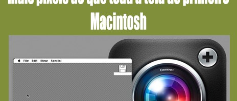 um ícone de iOS tem hoje mais pixels do que toda a tela do primeiro Macintosh