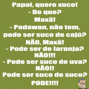 E o Padawan disse