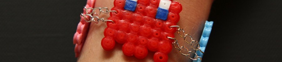 Pulseira de miçanga do Pacman