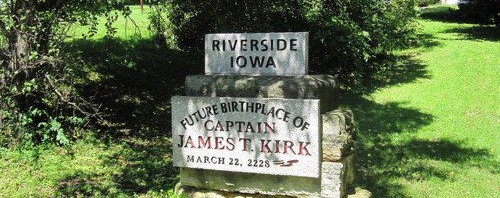 Riverside Iowa a futura casa do Capitão James T. Kirk