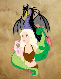 Daenerys Targaryen e seus Dragões na Disney - Game of Thrones