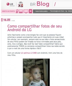 Post do Nerd Pai no Blog da LG