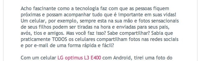 Post do Nerd Pai no Blog da LG