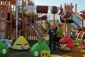parque angry birds temático videogame