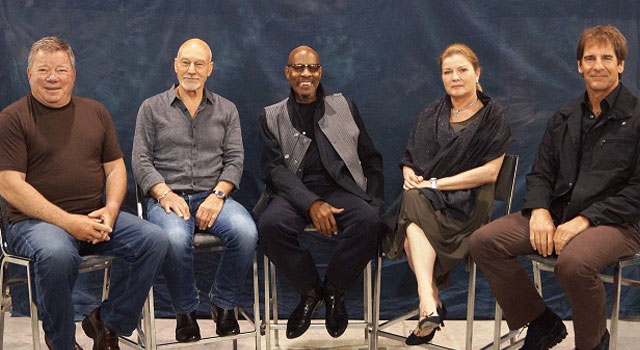 Os cinco capitães de Star Trek juntos pela primeira vez