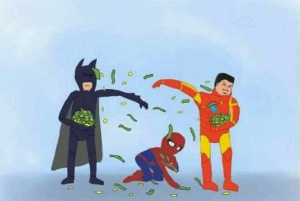 Batman, Homem de Ferro e Homem-Aranha