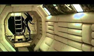 ϟ Teste de cena com a pessoa que fez o 1º Alien – MEDO
