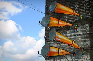 Arte em parabólicas - Street Art