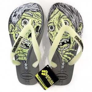 Chinelos Havaianas Zumbi - e brilha no escuro