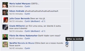 ϟ Edição nos comentários no Facebook