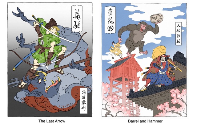 Ukiyo-e Heroes, Personagens dos Jogos no estilo Clássico Japonês