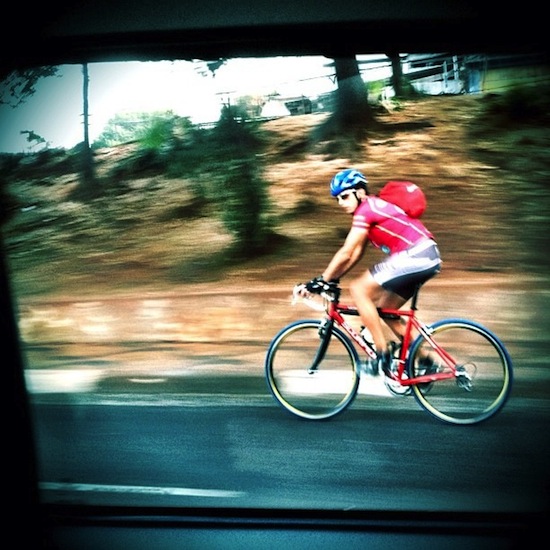 ciclista na radial leste São Paulo