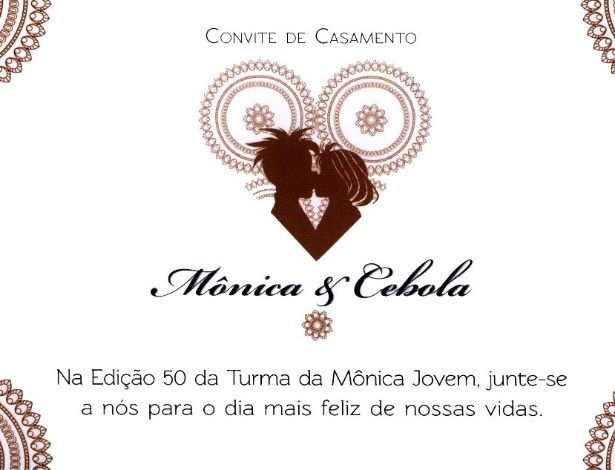 O Casamento de Mônica e Cebolinha - Convite