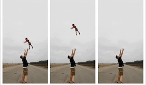 A diferença entre o pai, a mãe e o Padawan em uma foto