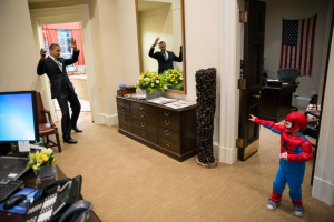 Obama e o Homem Aranha