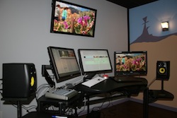 Sala de edição do cinema digital