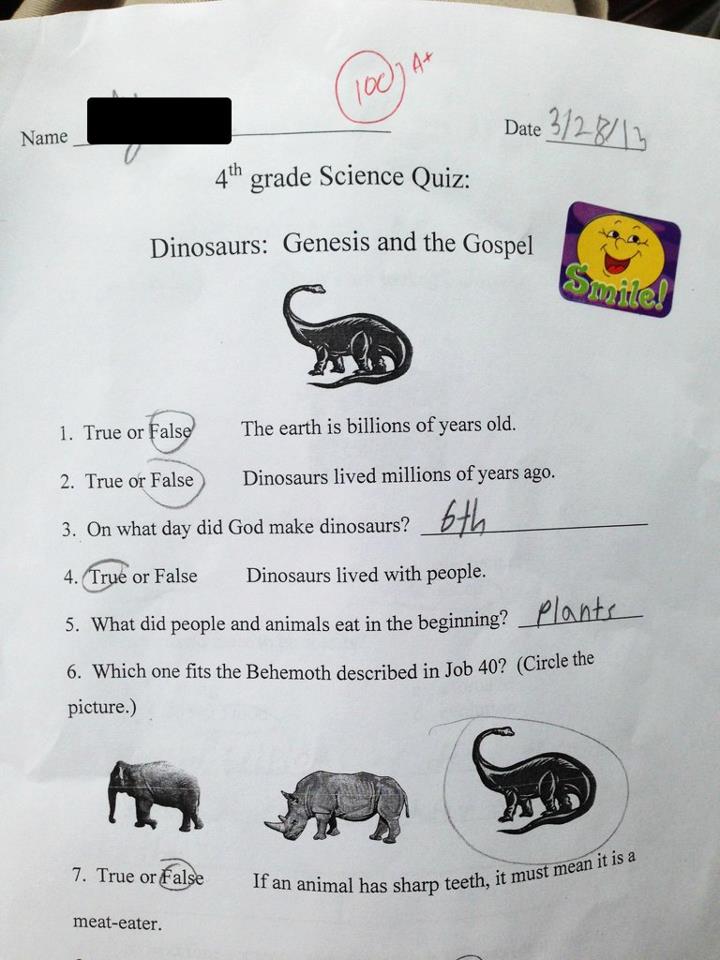Dinossauros viveram juntos com os homens - Para algumas escolas, sim