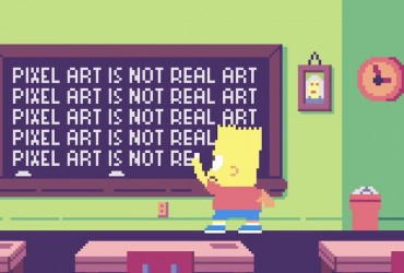 abertura simpsons pixel art
