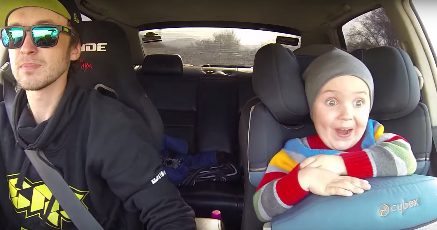 Padawan fazendo Drifting com o pai - O moleque surtou