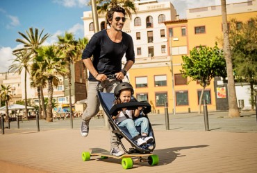 Skate com Carrinho Infantil - Olha que ótima ideia a