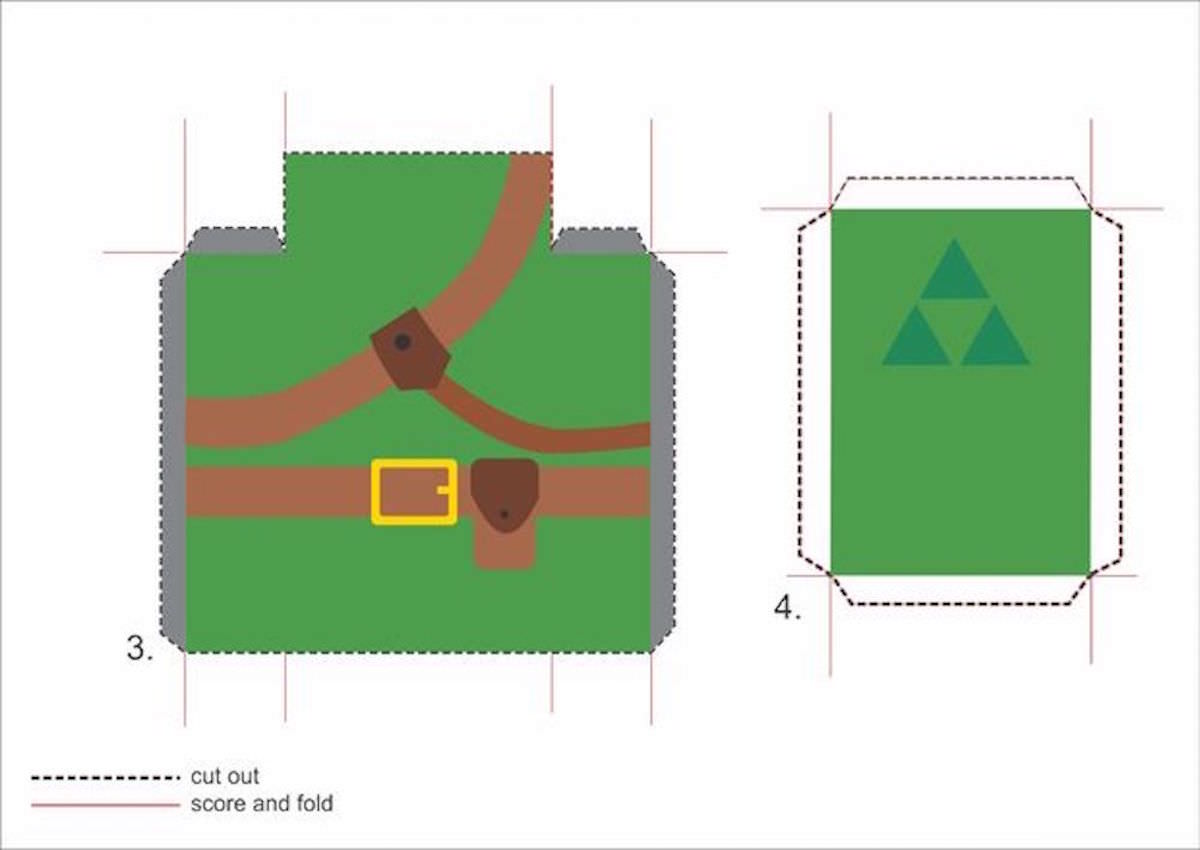 Cartão 3D Zelda - DIY 02