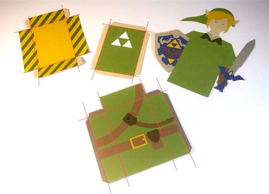 Cartão 3D Zelda - DIY 03